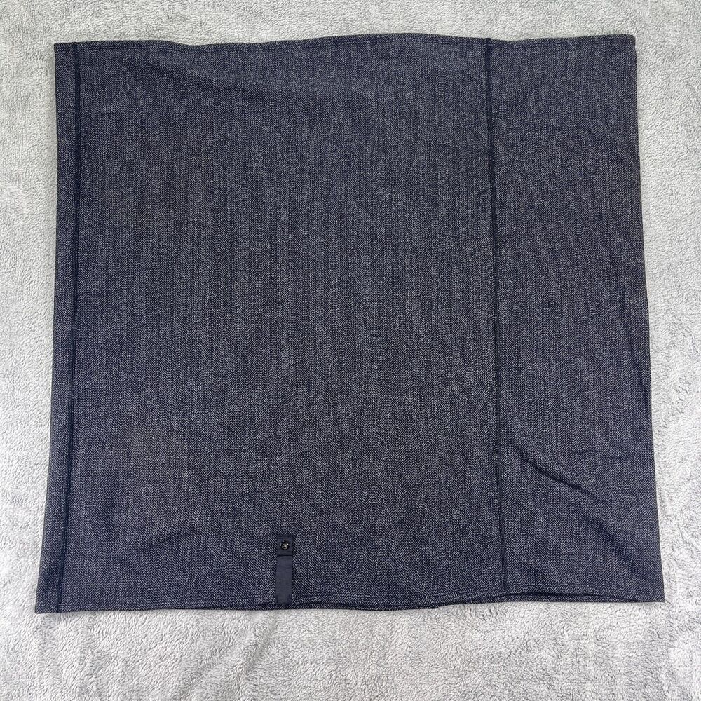 Lululemon Vinyasa Scarf Womens One Size Heathered Slate Black Herringbone Cozy